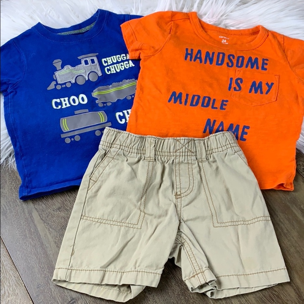 SET: “Handsome” Tee, Train Tee and Shorts